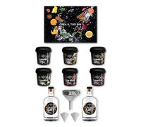 Kit Gin Fai da Te Bembo - DIY Gin Kit con 6 Botaniche Naturali (Ginepro,Cannella,Zenzero, Arancia, Pepe Rosa, Ibisco) Set Completo per Fare Gin in Casa - Idea Regalo Originale per Amanti dei Cocktail