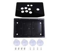 Kit gioco Joystick codificatore USB a ritardo ridotto per controller PC fai da te Pannello acrilico nero per giochi