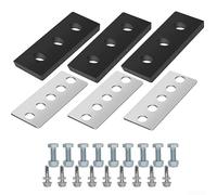 Kit girante per spazzaneve resistente realizzato in acciaio inossidabile 304 e gomma per una compatibilità generale per garantire un funzionamento regolare durante la stagione fredda (A)
