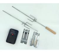 KIT GIRARROSTO A BATTERIA DA CAMPEGGIO GRILLFIRE 82CM