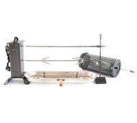 KIT GIRARROSTO a due motori 220 Volts con ghiotta e rullo castagne