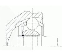 Kit giunti, albero di trasmissione SPIDAN 36477 per AUDI A3 (8P1) 2 2003-2012