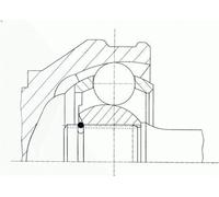 Kit giunti, albero di trasmissione SPIDAN 36477 per AUDI A3 (8P1) 2 2006-2012