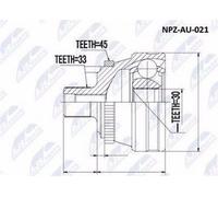 Kit Giunti Audi A4 Quattro 1995-2001 / Posteriore Nuovo