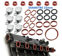 Kit Giunti Collettore di Aspirazione 22mm per BMW 11612245439