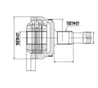 NTY Kit giunti, Semiasse per MERCEDES-BENZ NPZ-ME-017
