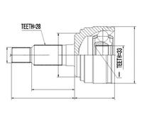 Kit Giunti Esterni Renault Megane Ii 1.9dci, 2.0 2003-