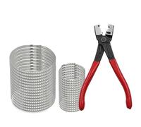 Kit giunti Kit assortimento di 31 pinze multiuso per fascette stringitubo resistenti con morsetto per soffietto CV in acciaio inossidabile piccolo e grande
