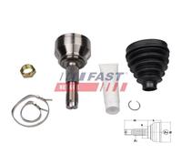Kit Giunti Semiasse Fast FT25080K per Fiat Peugeot Citroën