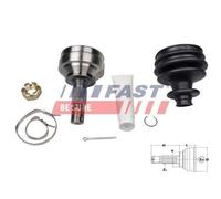 Kit Giunti Semiasse Fast FT25089K per Peugeot Citroën Opel