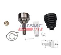Kit Giunti Semiasse Fast FT25090K per Citroën Fiat Peugeot