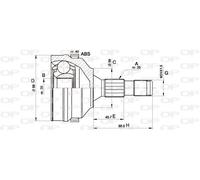 Kit giunti, Semiasse - OPEN PARTS CVJ5275.10