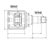 Kit Giunto Albero Motore Interno Mercedes Classe A 169 2003 Classe B 245 2004-