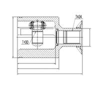 Kit Giunto, Albero Motore Interno Mercedes Classe E 4matic W210 S210 07.99-03