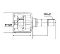 Kit Giunto, Albero Motore/Interno Opel 2.2Dti Astra G 98 Zafira A 99 Vectra B