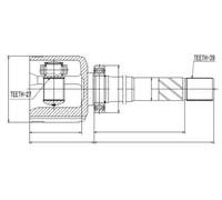 NTY NPW-RE-044 Kit giunti semiasse
