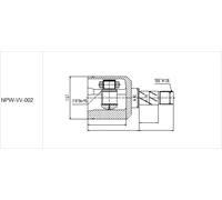 Kit Giunto, Albero Motore Interno Volvo 850, C70 S70 V70 93-98 SX