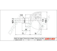 Kit Giunto DP2110.10.1319, Albero Di Trasmissione per MERCEDES-BENZ