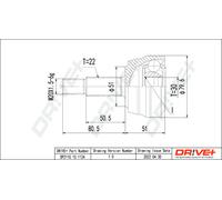 Kit Giunto Drve+ DP2110.10.1124, Albero Di Trasmissione Per AUDI, VW