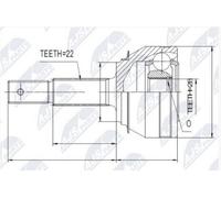 Metelli Kit Giunti 15-1569 Semiasse - Compatibile OPEL/PEUGEOT (Vectra, Corsa, Astra, 206)