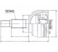 Kit Giunto Esterno Adatto Per Renault Megane II 1.9DCI 81/88KW, 2.0 2003 Scenic