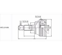 Kit Giunto Esterno Land Rover Freelander MK1 MTM / Atm 1.8, 2.0D -00 Frontale /