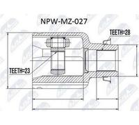 Kit Giunto Interno Mazda 3 BK ATM 2.0 2003- Destro -