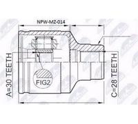 Kit Giunto Interno Mazda 626 Gf Gw 2.0, 2.0td 1997-2002 Destro
