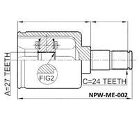Giunto Interno Mercedes Classe E W211 4MATIC 02-09/Destra/2113301801