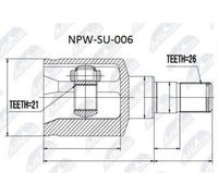 Kit Giunto Interno Sinistro per SUZUKI LIANA RH413/416/418 2001-2008