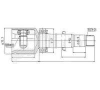 Kit Giunto Interno Toyota Avensis ADT251/Corolla/Corolla Verso / Destra Nuovo