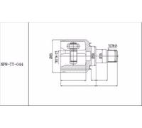 Kit Giunto Interno Toyota Avensis ADT251/Corolla/Corolla Verso / Sinistro Nuovo