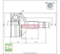 Kit giunto omocinetico Kamoka per CITROEN EVASION JUMPY FIAT ULYSSE SCUDO LA b48