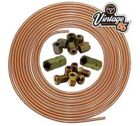 Kit Giunto Tubo Freno In Rame TR Triumph 25FT 3/16" Maschio Femmina Con Dadi