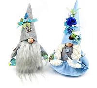 Kit Gnometti Furbetti Primaverili Azzurri - Divertiti a creare i nostri fantastici gnomi. Al interno troverai pannolenci, palline in legno, decorazioni varie, e il cartamodello