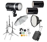 Kit Godox AD300Pro e AD100Pro 3 testine