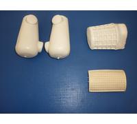 KIT GOMME CAVALLETTA/FRENO/ACCENSIONE BIANCHE PER VESPA 50/125 PRIMAVERA /ET3
