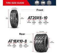 KIT gomme QUAD Obor Advent MX Tire Set 20X6-10 & 18x10-8 2021