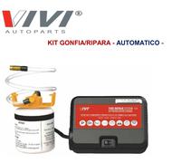 KIT GONFIA/RIPARA PNEUMATICI AUTOMATICO VIVI 12V PRESA ACCENDISIGARI