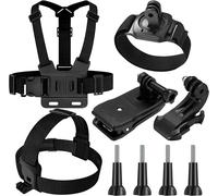 Kit Gopro 9 in 1 Imbracatura Pettorale, Attacco Imbracatura Fascia per Testa, Za