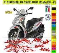 Kit Grafica adesivi decal compat con PIAGGIO MEDLEY 125 ABS carene -kit D-2152