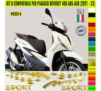 Kit Grafica adesivi decal compatibili con PIAGGIO BEVERLY 400 ABS scooter kit B