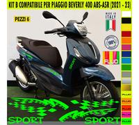 Kit Grafica adesivi decal compatibili con PIAGGIO BEVERLY 400 ABS scooter kit B
