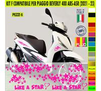 Kit Grafica adesivi decal compatibili con PIAGGIO BEVERLY 400 ABS scooter kit F