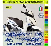 Kit Grafica adesivi decal compatibili con PIAGGIO BEVERLY 400 ABS scooter kit F