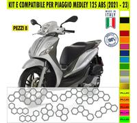 Kit Grafica adesivi decal compatibili con PIAGGIO MEDLEY 125 ABS carene -kit E-
