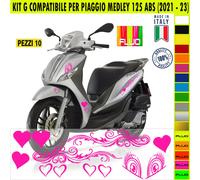 Kit Grafica adesivi decal compatibili con PIAGGIO MEDLEY 125 ABS carene -kit G-