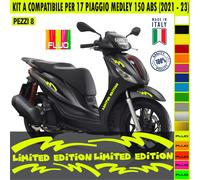 Kit Grafica adesivi decal compatibili con PIAGGIO MEDLEY 150 ABS -kit A- c.2164