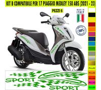 Kit Grafica adesivi decal compatibili con PIAGGIO MEDLEY 150 ABS -kit B- c.2165