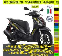 Kit Grafica adesivi decal compatibili con PIAGGIO MEDLEY 150 ABS -kit B- c.2165